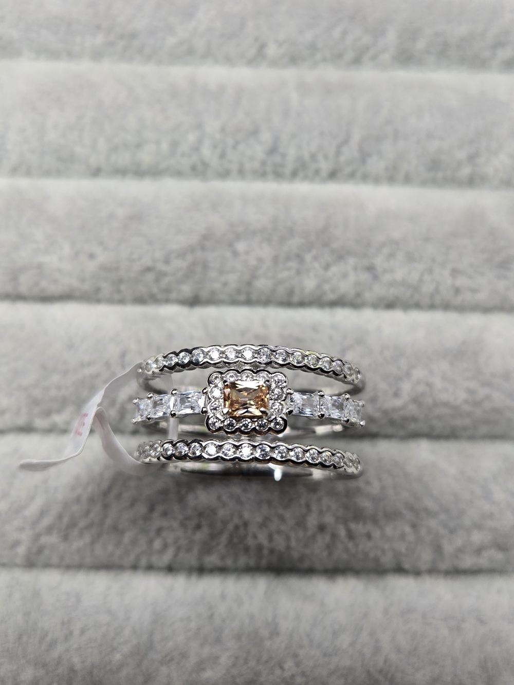 Size 11 925 Sterling Silver Smokey Topaz Bomb Party Ring RBP6392